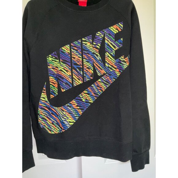 Vintage Nike Big Logo Rainbow Swoosh Sweatshirt Medium Y2K - Picture 4 of 5